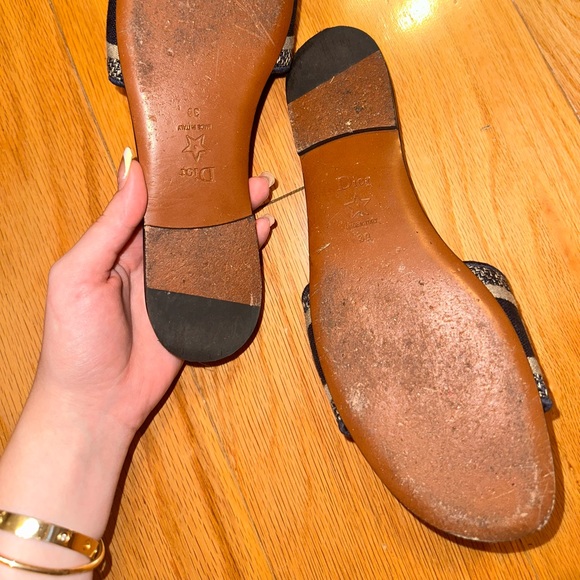 39 Christian dior dway slides sandals deep blue navy - Picture 6 of 11